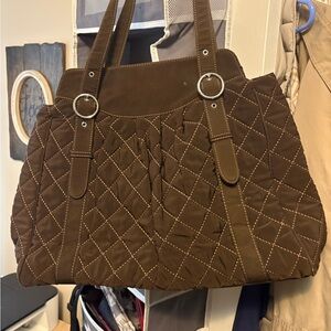 Vera Bradley large Brown Quilted Women's Bag